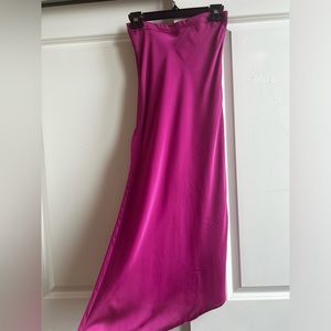 Free people sweet talker half slip skirt in fuchsia fizz color